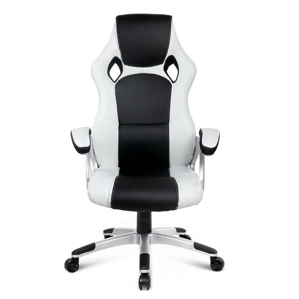 Racing Office Chair Black White