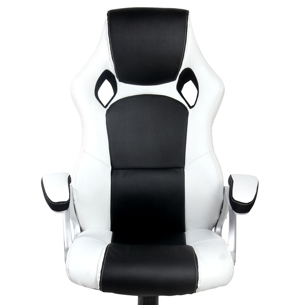 Racing Office Chair Black White