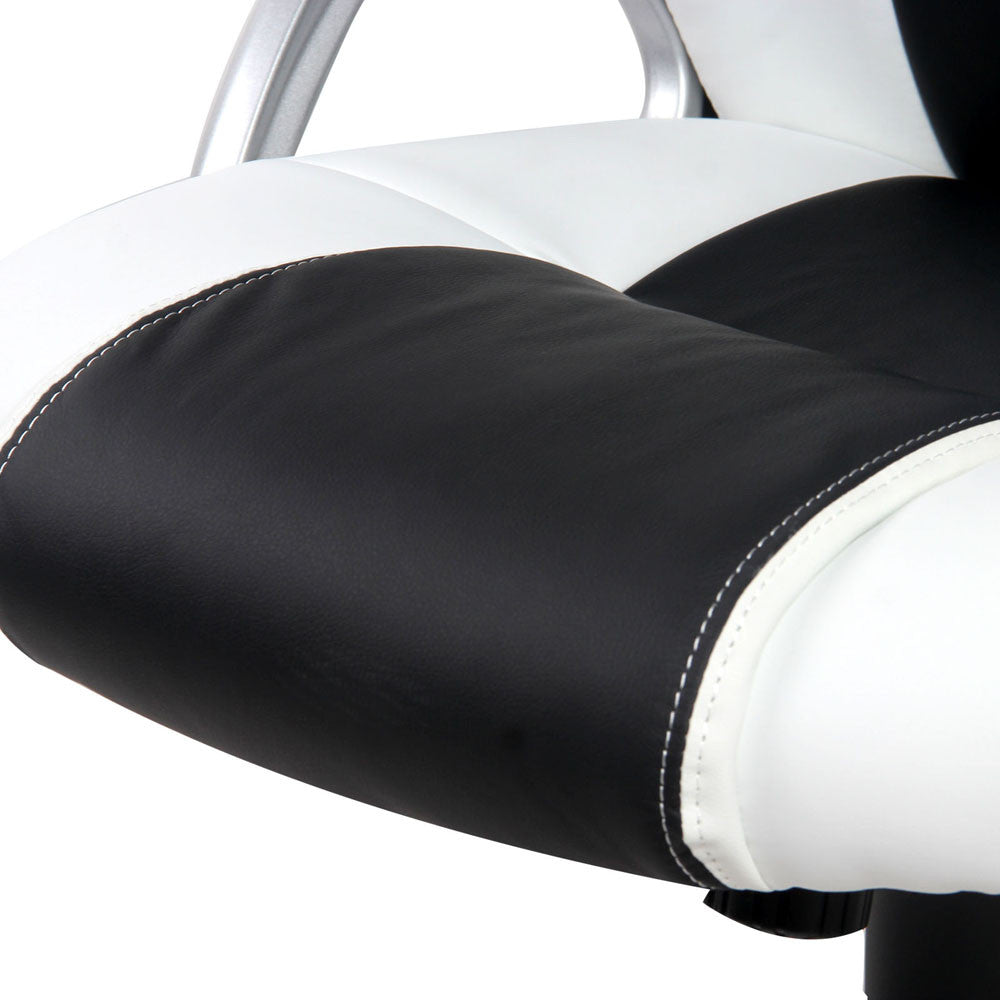 Racing Office Chair Black White