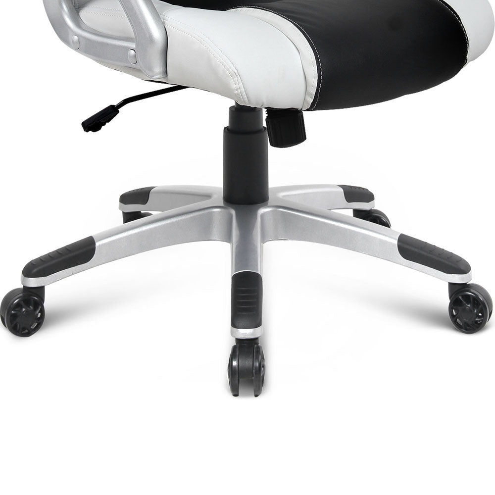 Racing Office Chair Black White