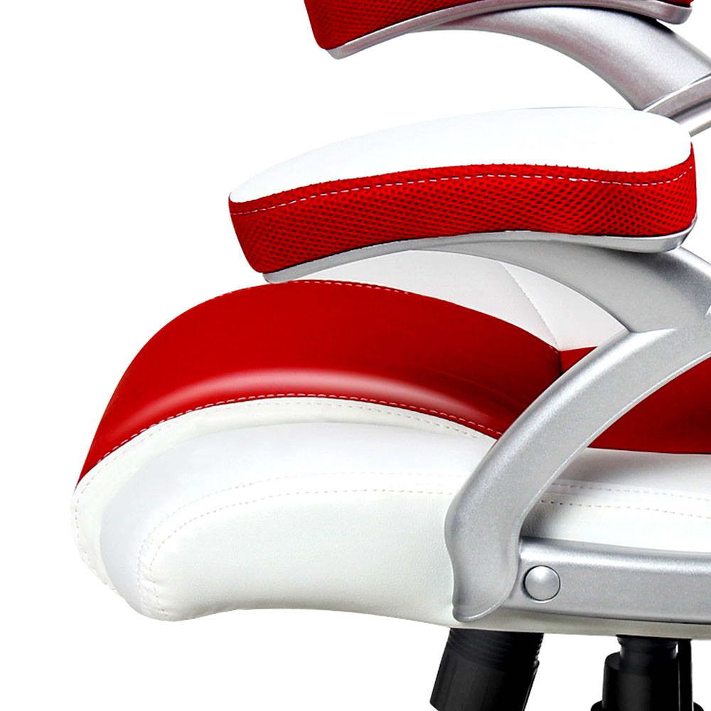 Racing Office Chair White Red