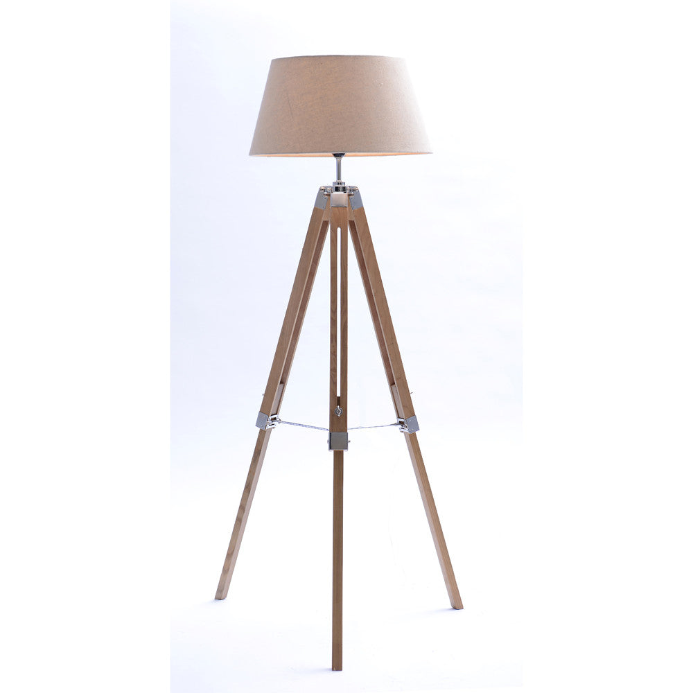 Table Lamp With Grey/Gold Shade