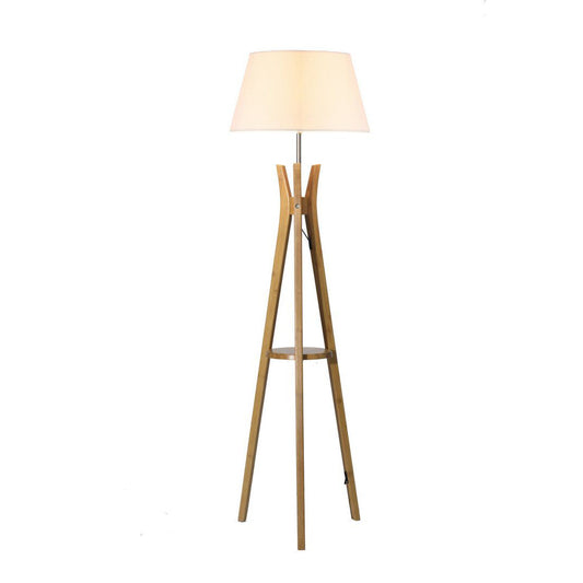 Tripod Floor Lamp With White Shade