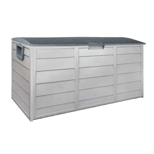 290L Plastic Outdoor Storage Box Container Weatherproof Grey