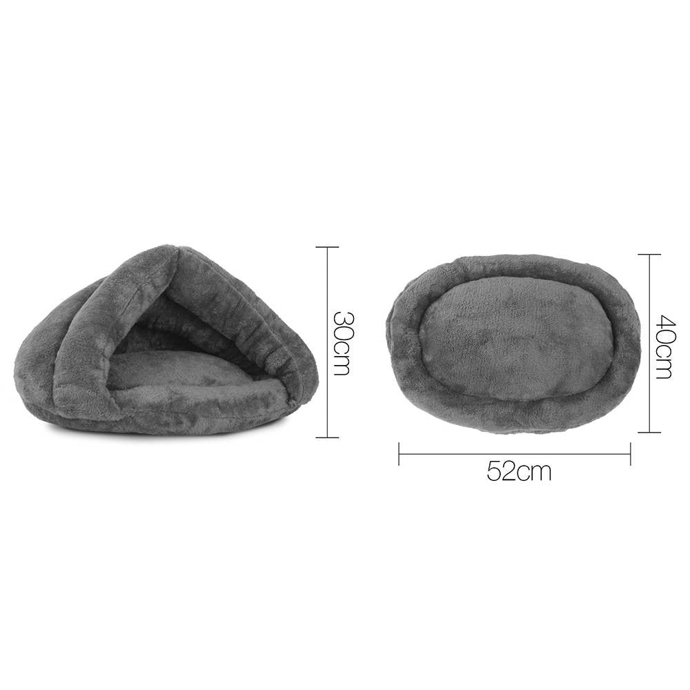 Cave Style Pet Bed Grey