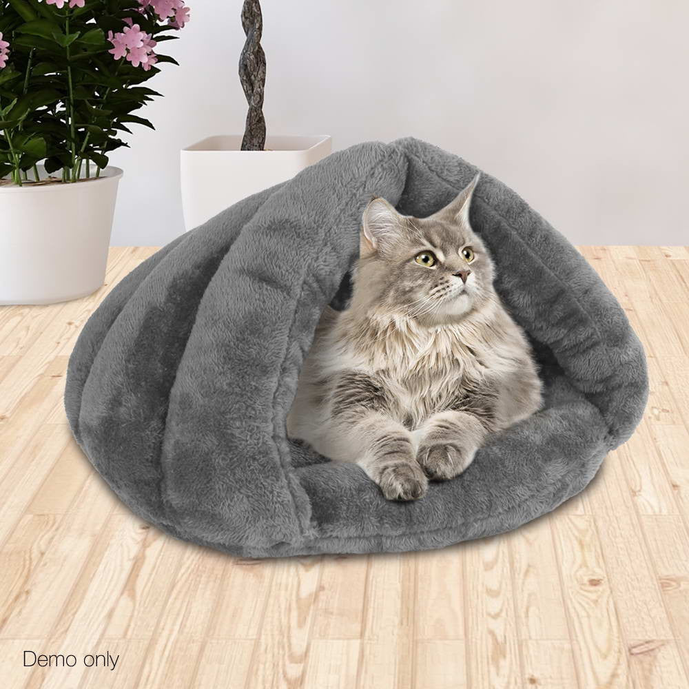 Cave Style Pet Bed Grey