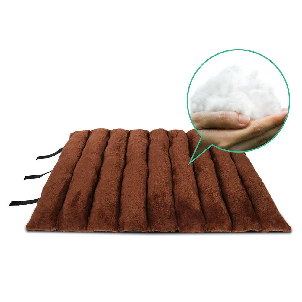 Roll-Up Portable Pet Travel Bed – Brown