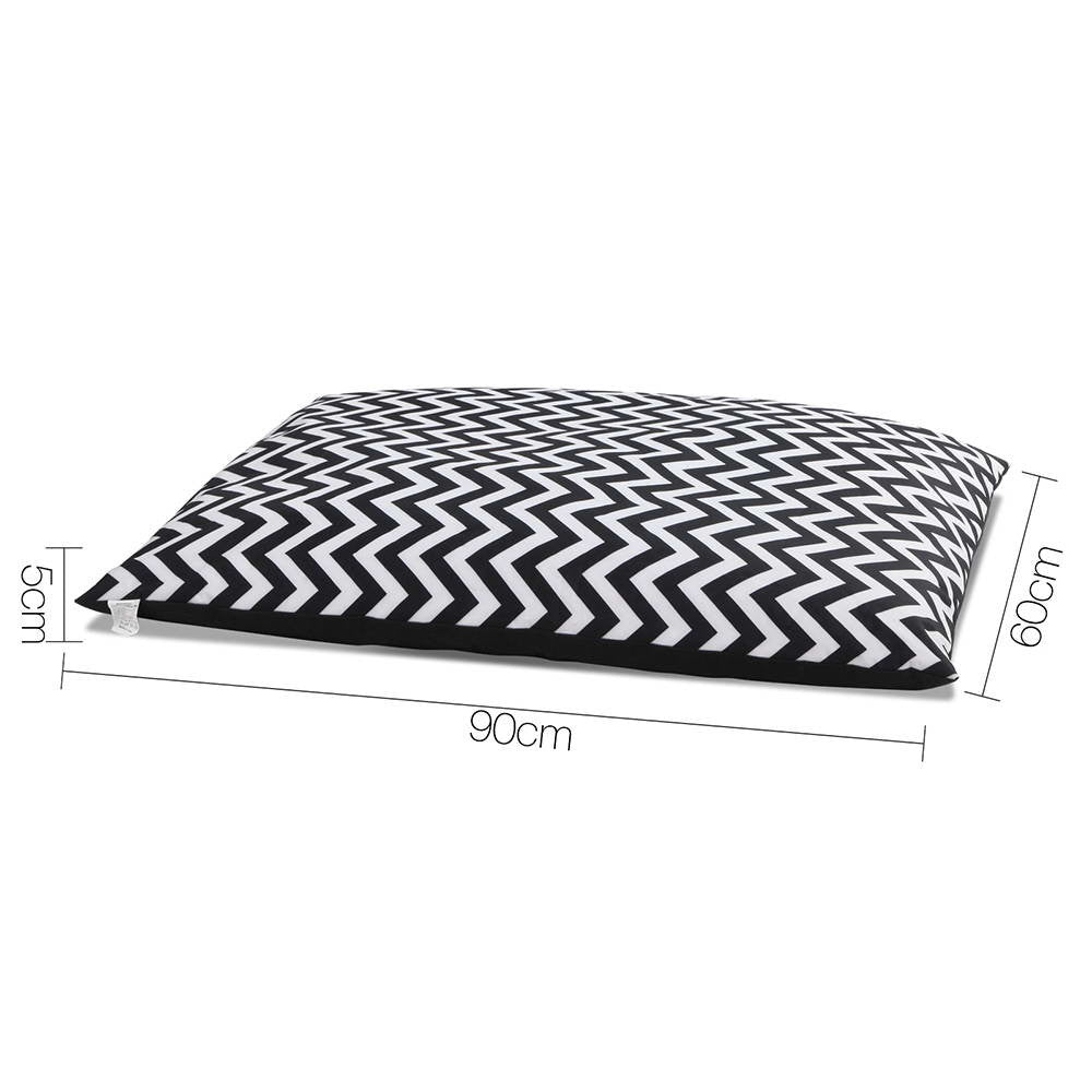 Washable Wavy Stripe Heavy Duty Pet Bed - XLarge