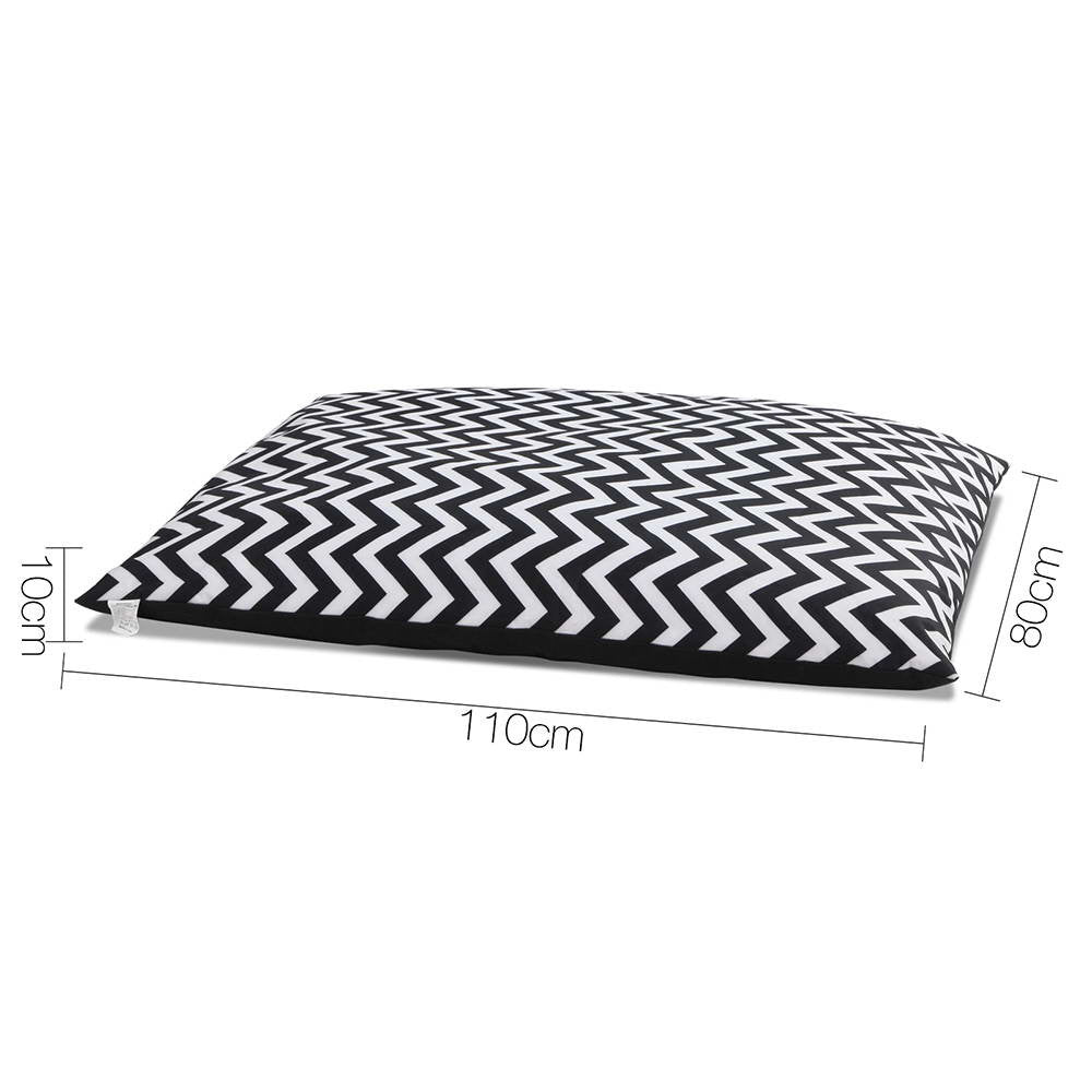 Washable Wavy Stripe Heavy Duty Pet Bed - XXLarge