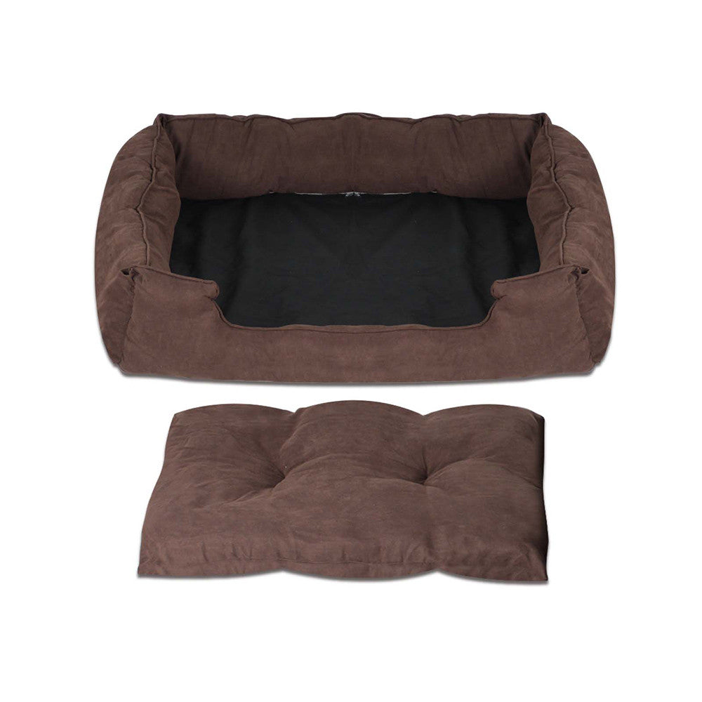 Faux Suede Washable Dog Bed - Large