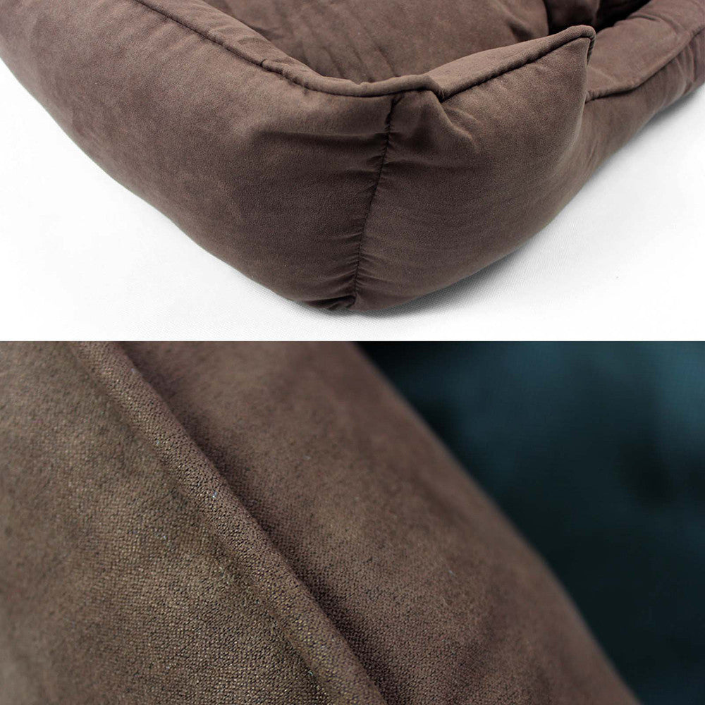 Faux Suede Washable Dog Bed - Extra Large