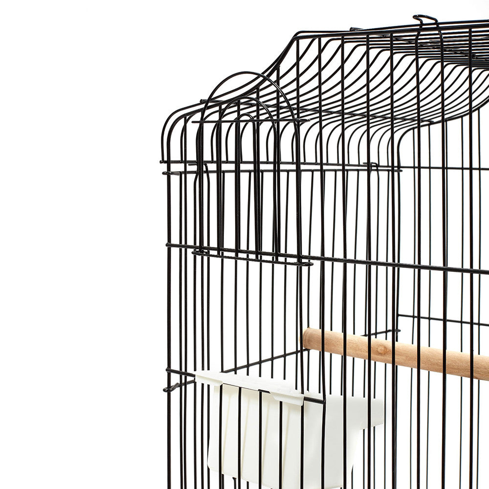 Pet Bird Cage Black Medium - 68CM