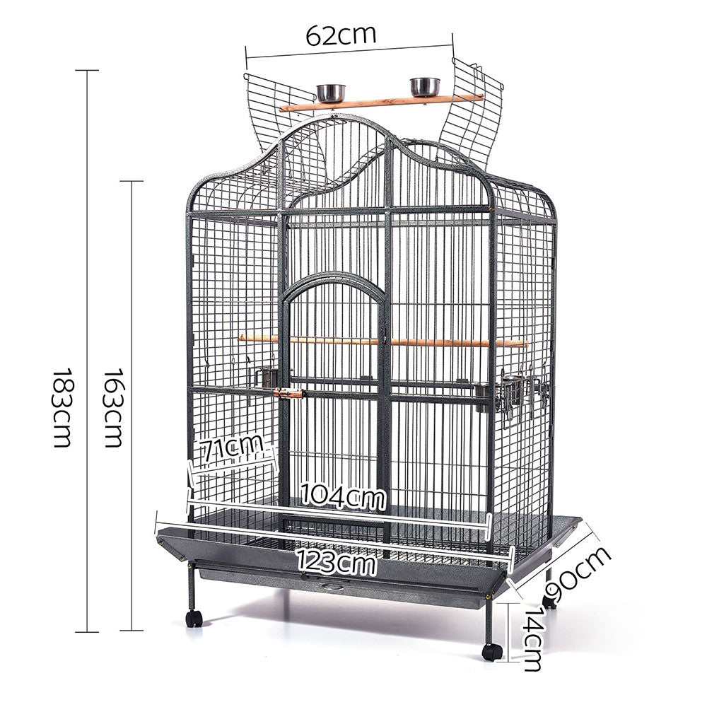 Large Bird Parrot Cage with Wheels