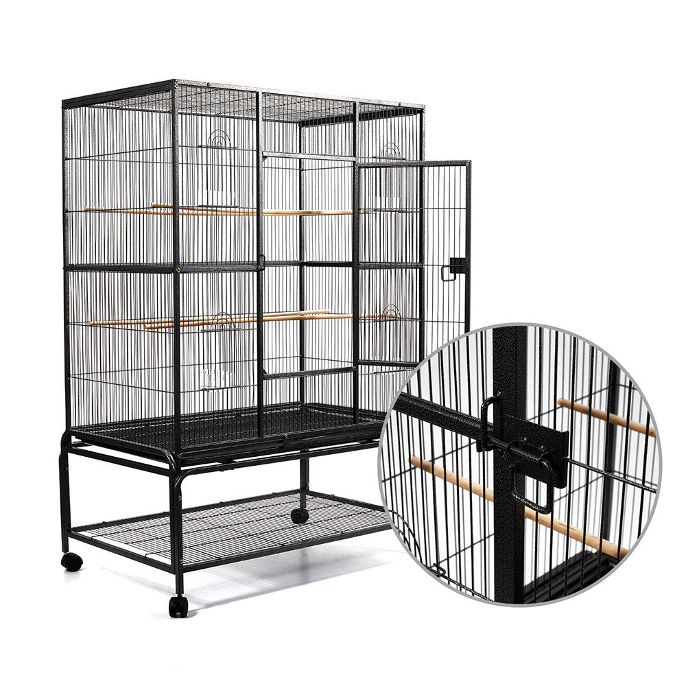 Pet Bird Cage Black Large - 140CM