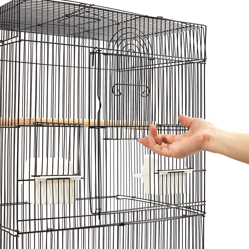 Pet Bird Cage Black Medium - 88CM