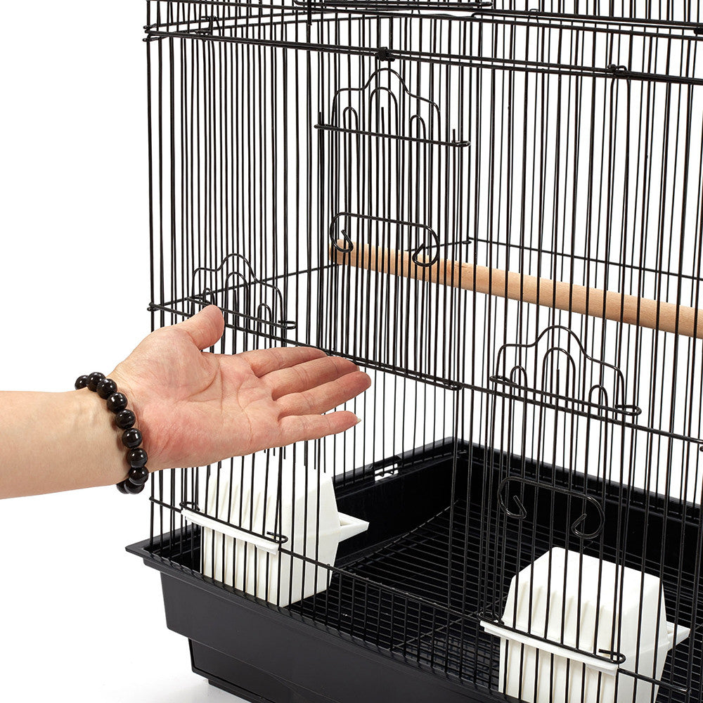 Pet Bird Cage Black Medium - 88CM