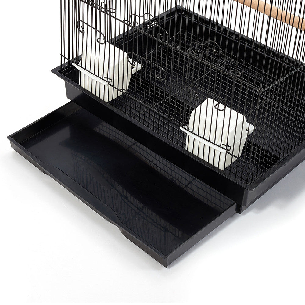 Pet Bird Cage Black Medium - 88CM