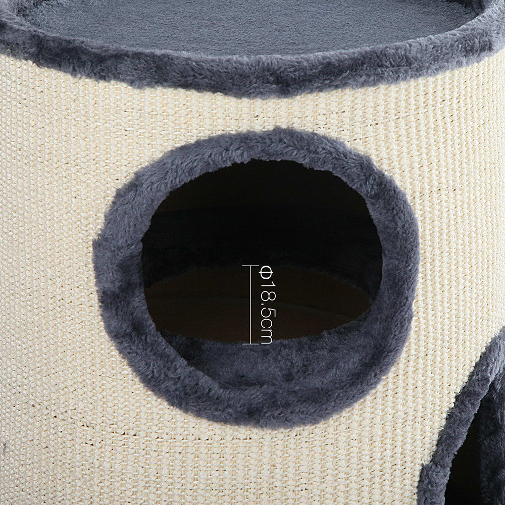 Soft Plush Cat Scratcher Condo - 3 Level – 70CM