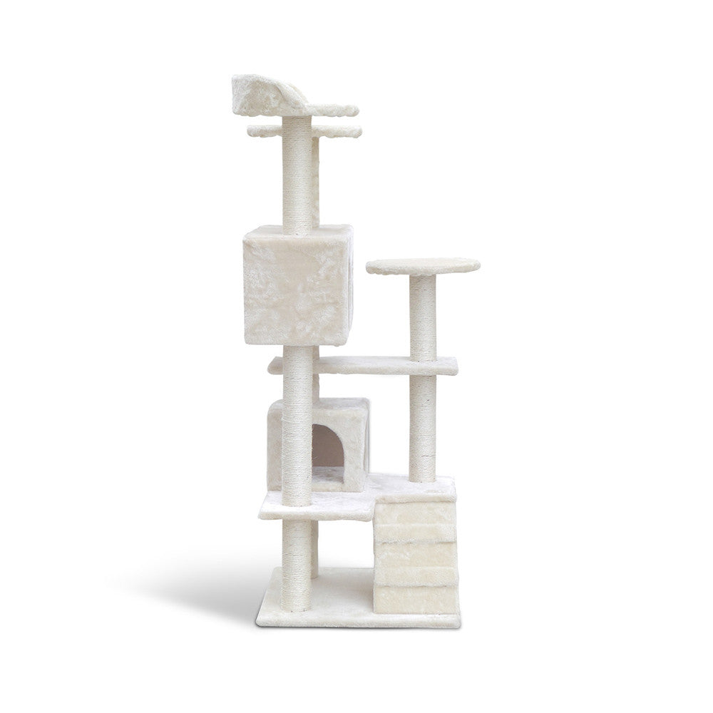 Cat Scratching Post  Tree House Condo 134cm Beige