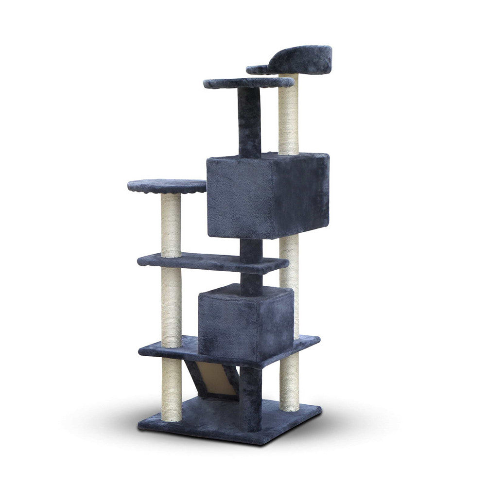 Cat Scratching Post  Tree House Condo 134cm Grey