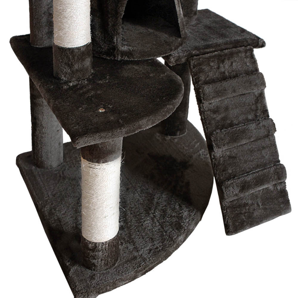 Cat Scratching Poles Post Furniture Tree 193cm Dark Grey