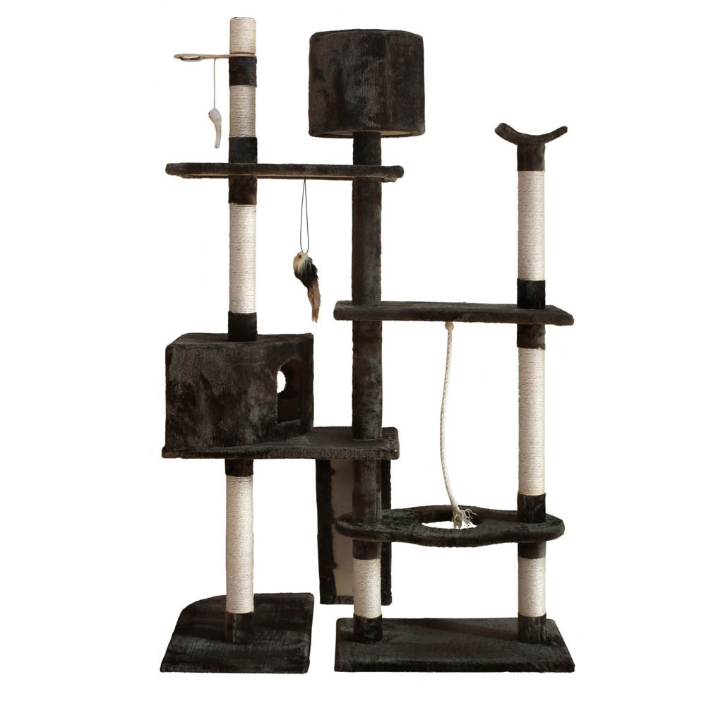 Cat Scratching Poles Post Furniture Tree 170cm Grey