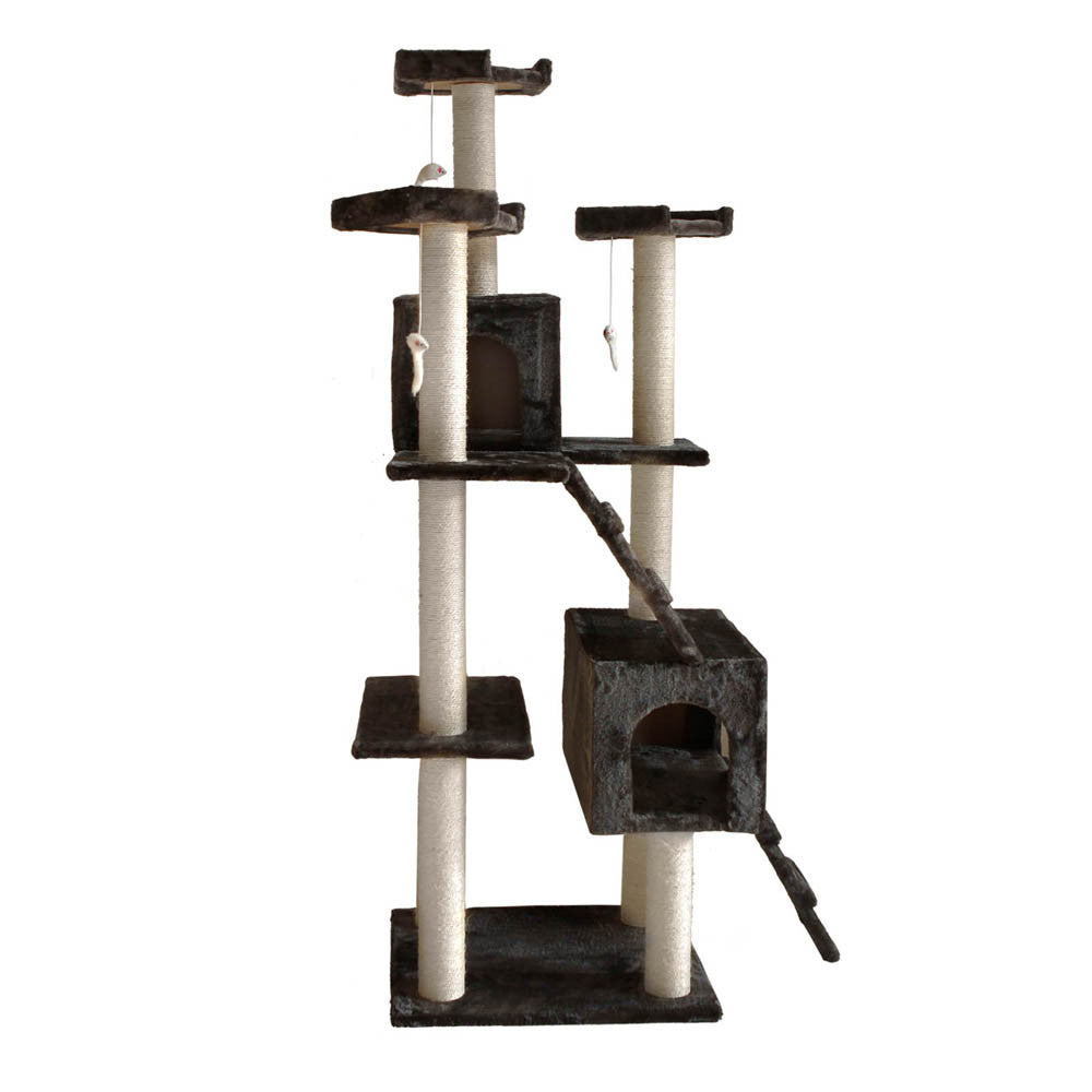 Cat Scratching Poles Post Furniture Tree 185cm Dark Grey