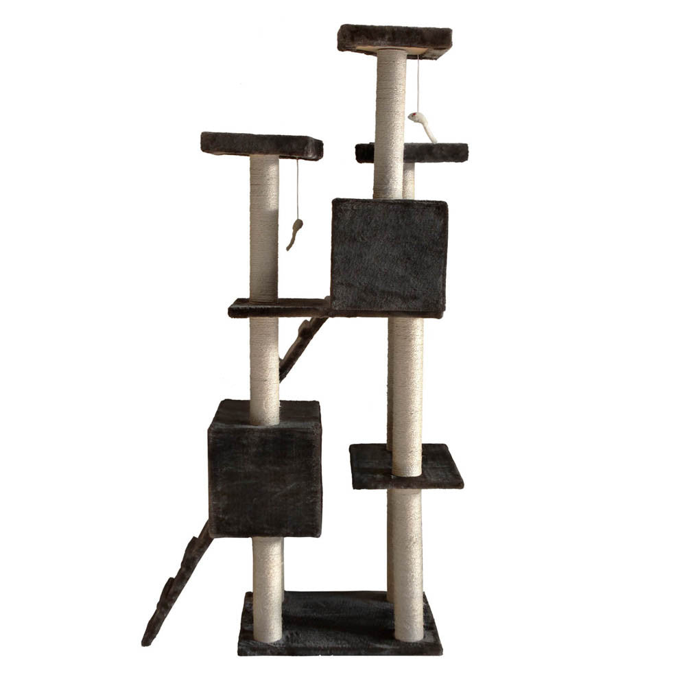 Cat Scratching Poles Post Furniture Tree 185cm Dark Grey