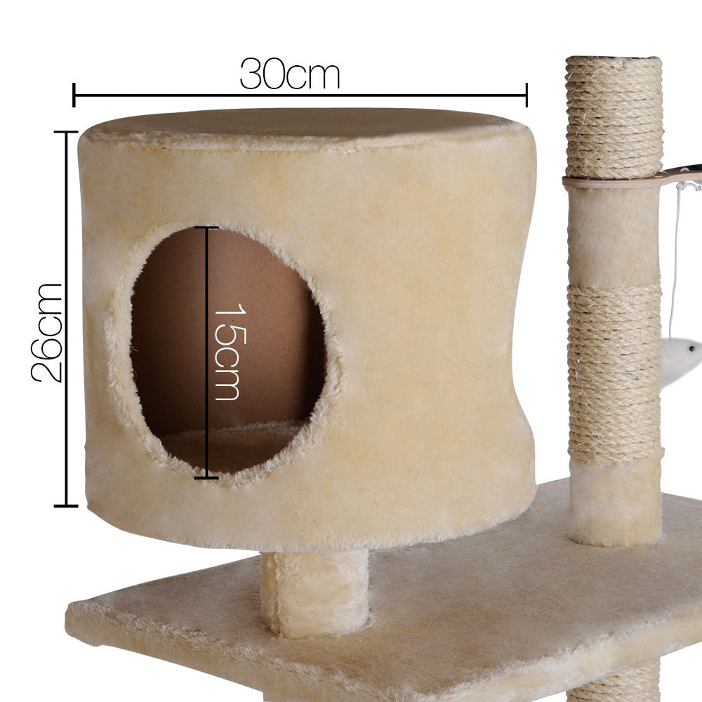 Cat Scratching Poles Post Furniture Tree 170cm Beige