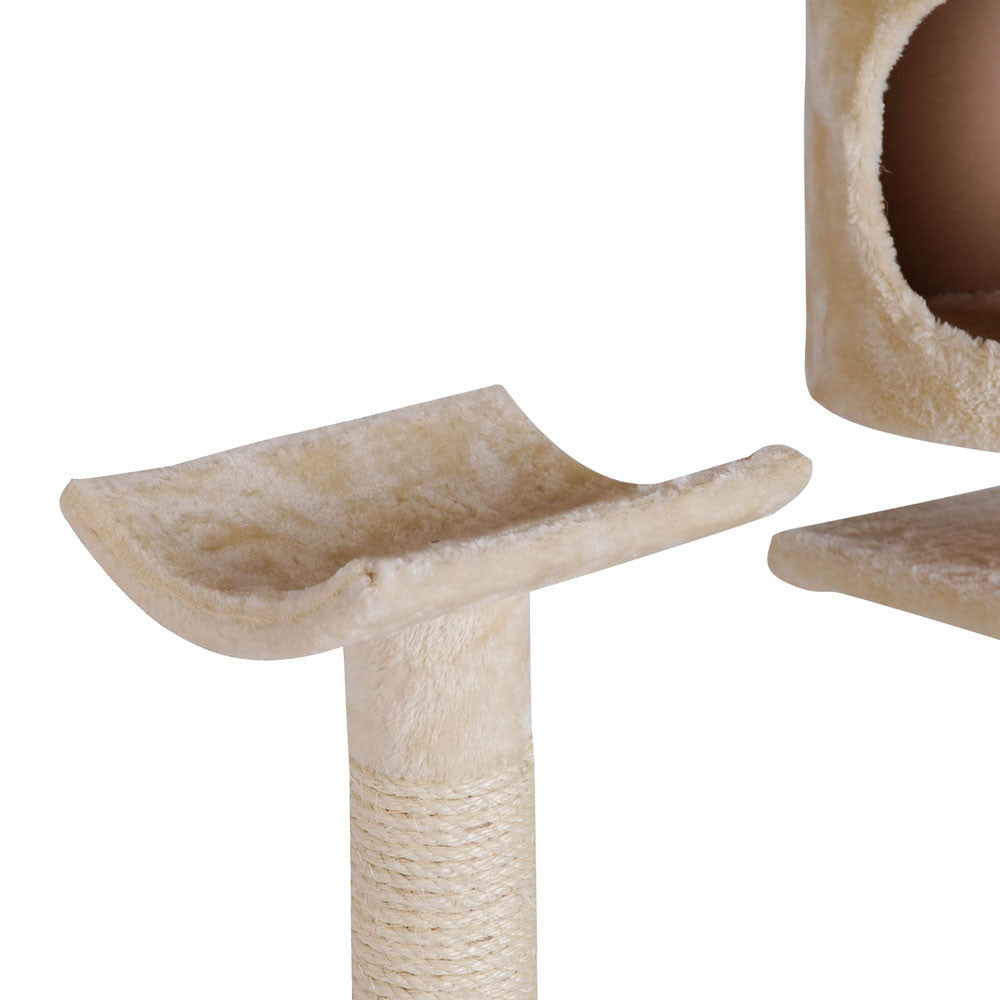 Cat Scratching Poles Post Furniture Tree 170cm Beige