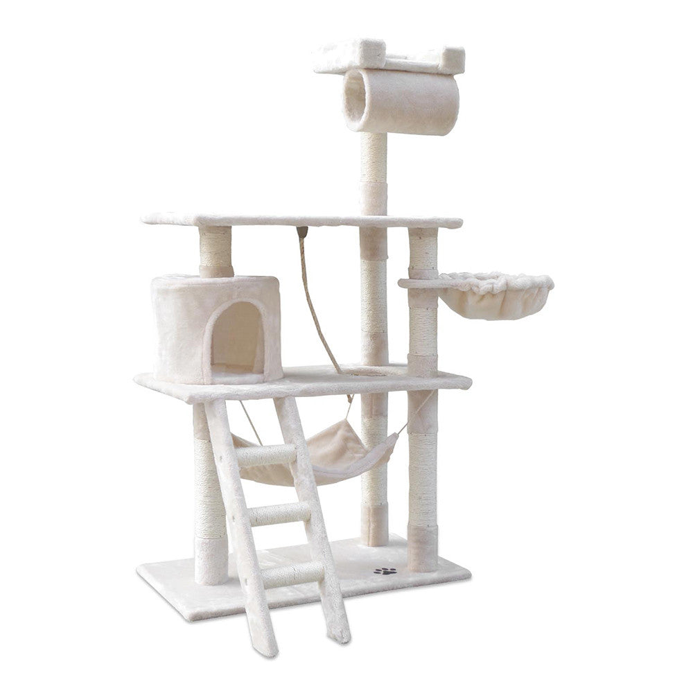 Cat Scratching Post  Tree House Condo 141cm Beige