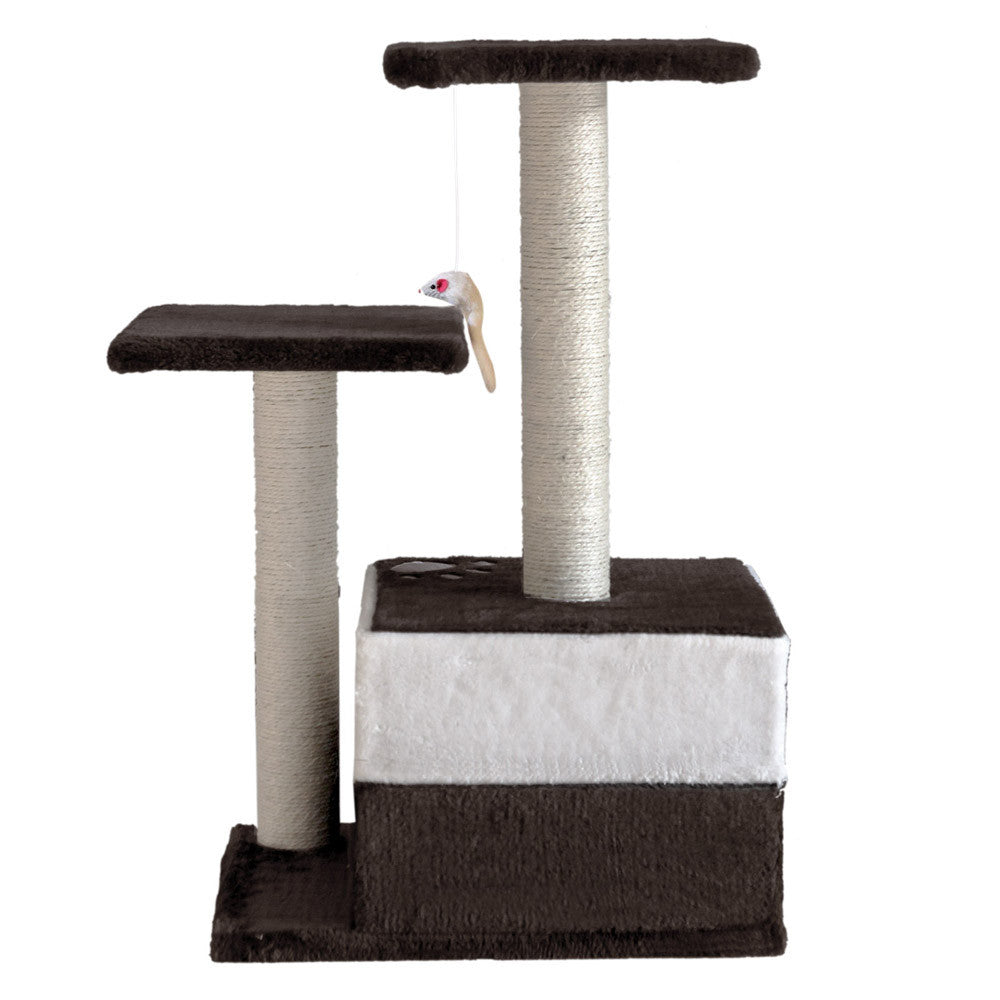 Cat Scratching Poles Post Furniture Tree 70cm White Dark Grey