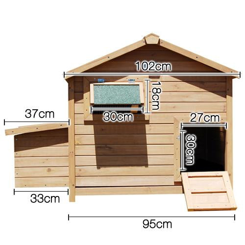 Deluxe Roomy Chicken Coop