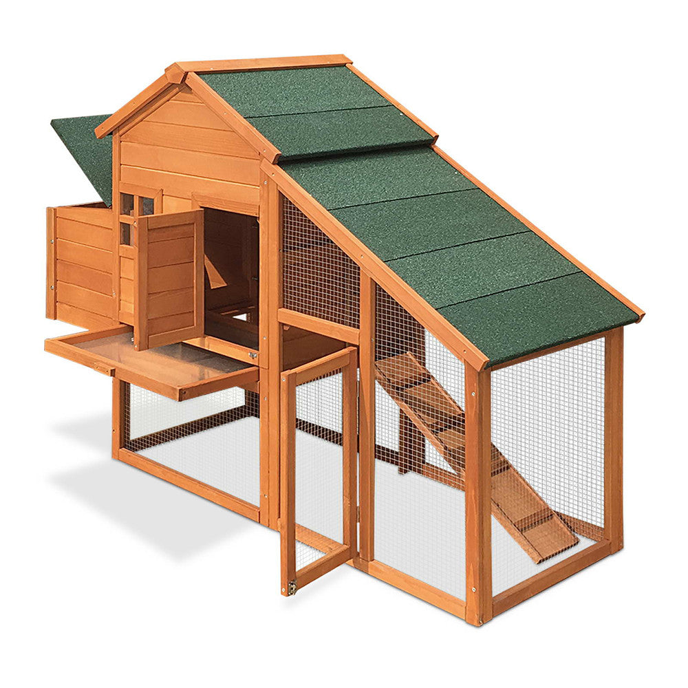 Wooden Pet Hutch with Nesting Box