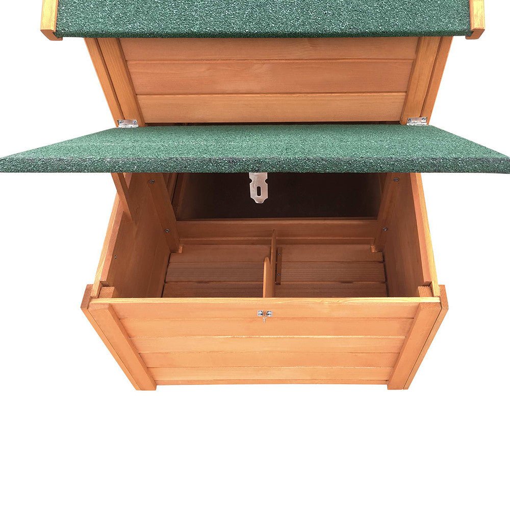 Wooden Pet Hutch with Nesting Box