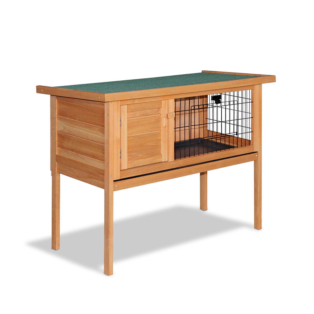 Rabbit Hutch with Hinged Lid