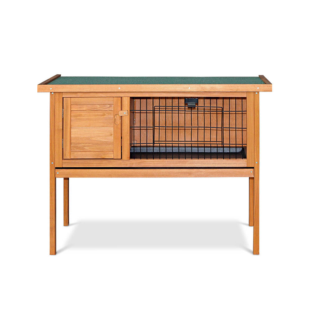 Rabbit Hutch with Hinged Lid