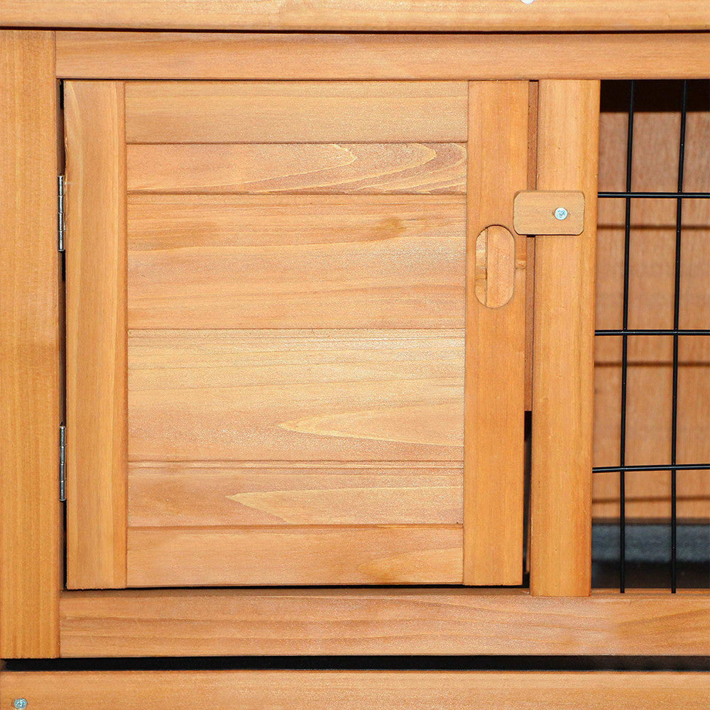 Rabbit Hutch with Hinged Lid