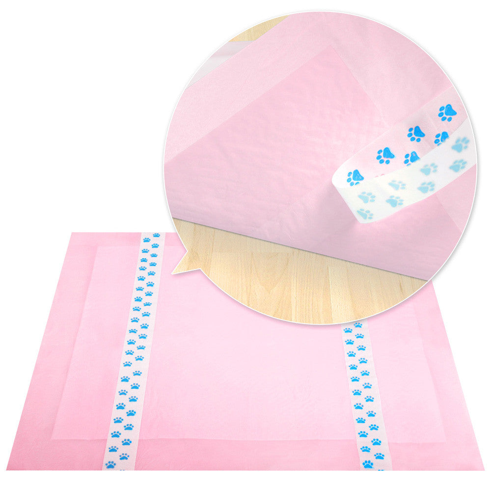 100 Puppy Pet Dog Toilet Training Pads Pink