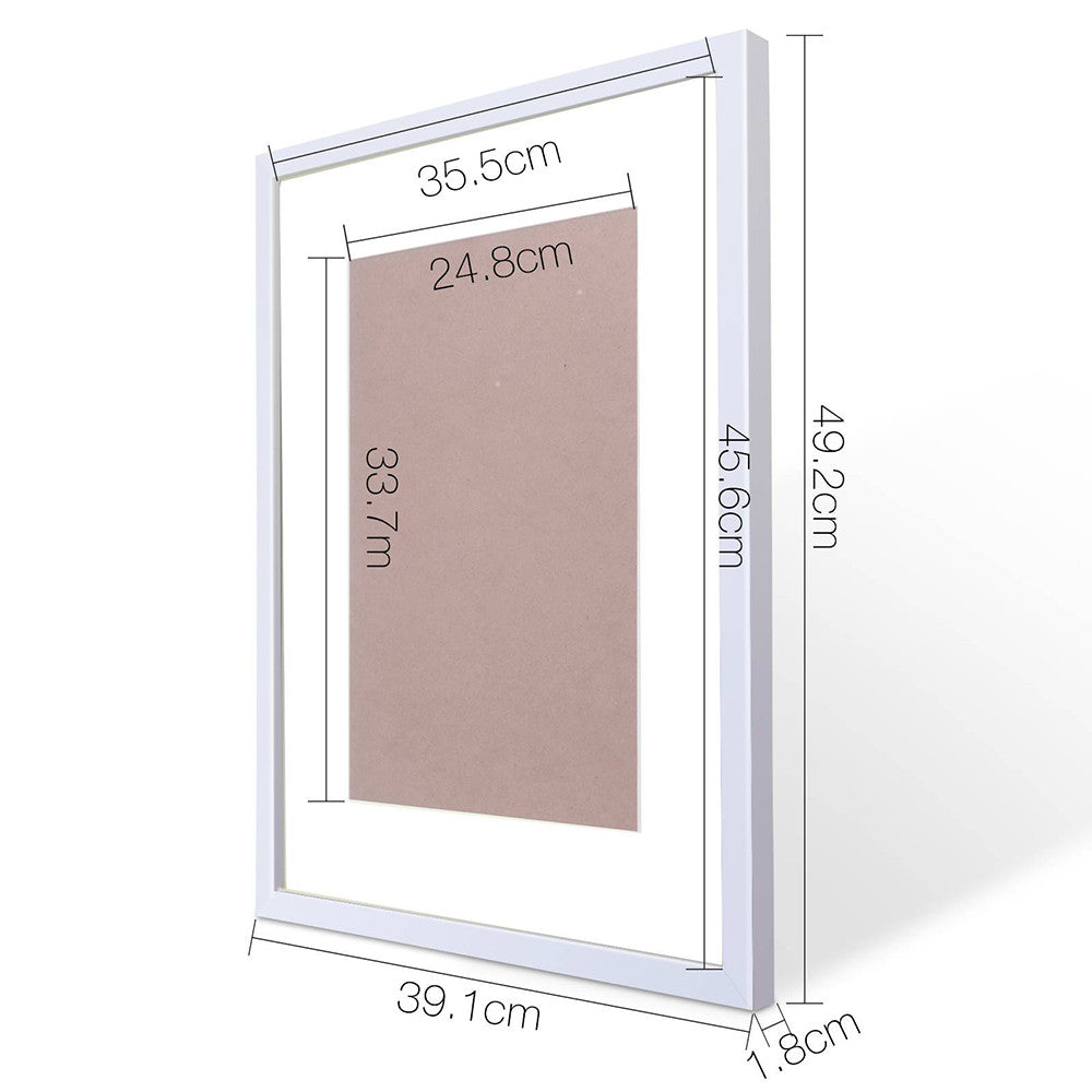 20pc Photo Frame Set - White