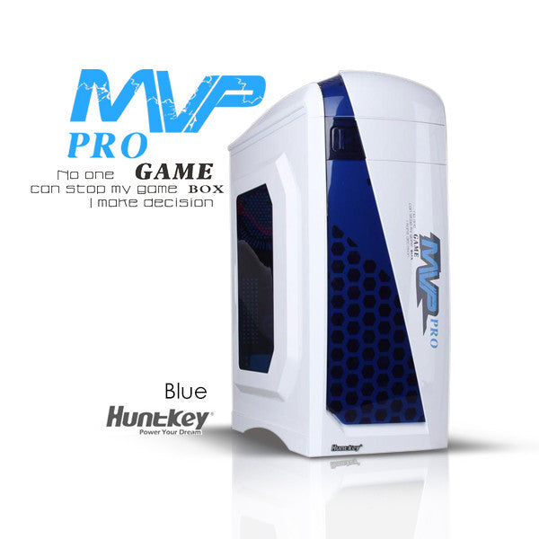 Huntkey MVP Pro  Gaming computer chassis - Blue (No PSU Included)