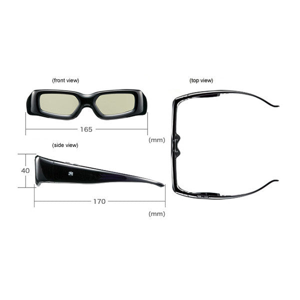 3D Active Glasses (Universal) for All Competitive 3D TV with IR Technology