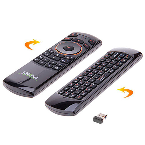 RKM MK705 2.4Ghz Wireless Mini Keyboard/Air Mouse/Learning Function for Android Mini PC/HTPC/Smart TV/Android TV Box/Media Player