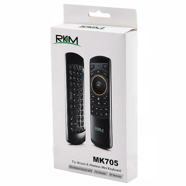 RKM MK705 2.4Ghz Wireless Mini Keyboard/Air Mouse/Learning Function for Android Mini PC/HTPC/Smart TV/Android TV Box/Media Player