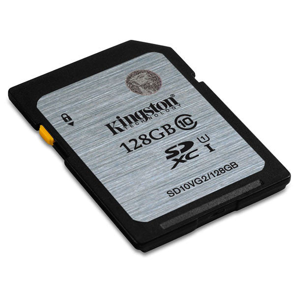 KINGSTON 128GB SDXC Class10 UHS-I 80MB/s Read Flash Card  Retail   (SD10VG2/128GBFR)