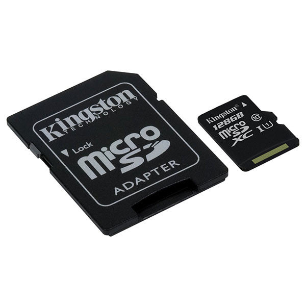 KINGSTON SDC10G2/128GBFR 128GB microSDXC Class 10 UHS-I upto 45MB/s with SD adaptor