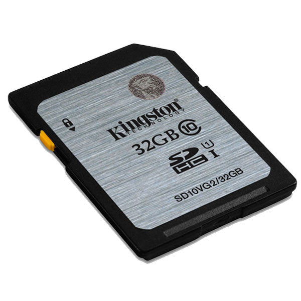 KINGSTON 32GB SDHC Class10 UHS-I 80MB/s Read Flash Card  Retail  (SD10VG2/32GBFR)