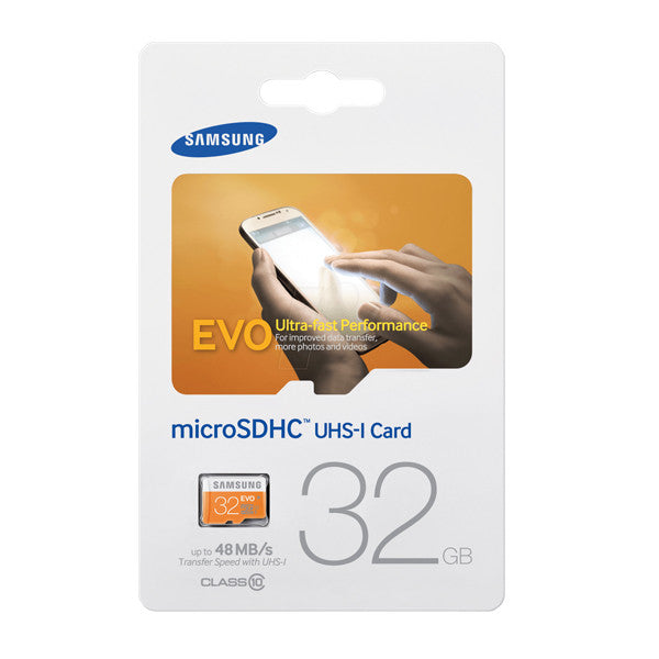 SAMSUNG 32GB MicroSDHC EVO CLASS10 UHS Upto 48MB/s (MB-MP32D)