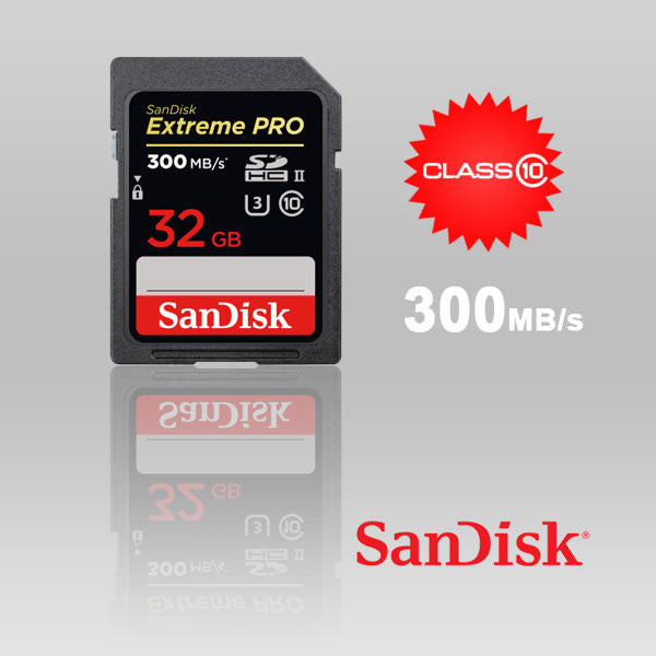 Sandisk 32GB Extreme Pro 300/260RW UHS-II/ U3 SDSDXPK-032G