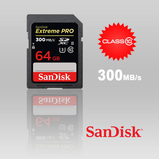 Sandisk 64GB Extreme Pro 300/260RW UHS-II/ U3 SDSDXPK-064G